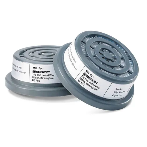 Beeswift Respirator P3R Filters (Pair) — Grey